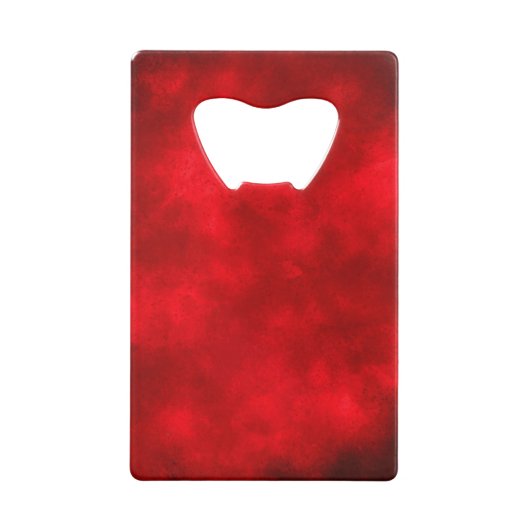 Rode flesopener kredietkaart flessenopener (Achterkant)
