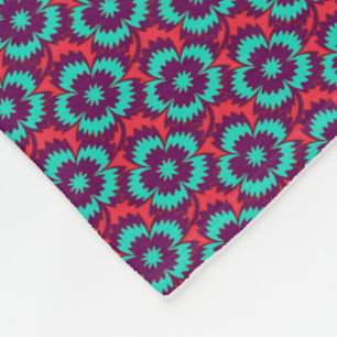 rode flora Dianthus Barbatus Fleece Deken