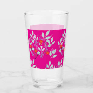 Rode Flora Loofwerk Hot Pink Shaker Glas Mixer
