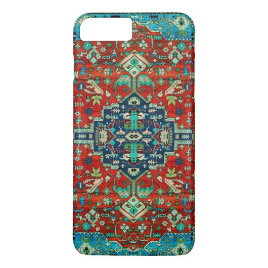 Rode Floral Persian tapijtmotief Case-Mate iPhone Case (Achterkant)
