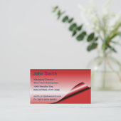 Rode Folie Visitekaartjes (Staand voorkant)