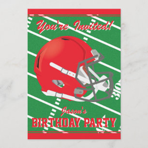Rode Football met de derde partij - Editable Kaart
