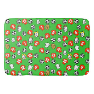 Rode footballs shirten badmat
