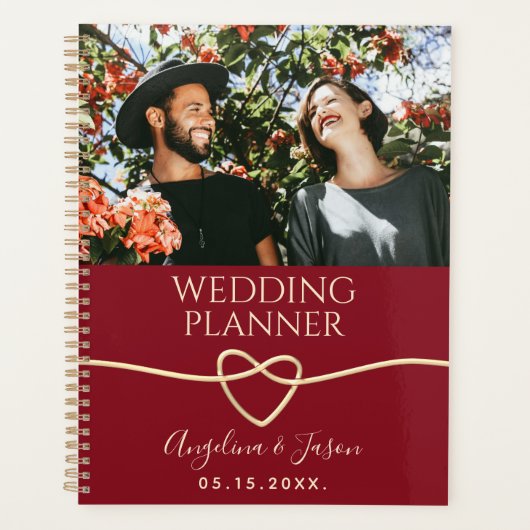Rode Foto Huwelijk Planner (Voorkant)