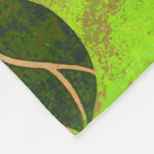 RODE FOX VAN DE GROENE LEAVES EN FOLIAGE FLEECE DEKEN (Hoek)