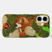RODE FOX VAN GROENE LEZEN EN FOLIAGE-Monogram Case-Mate iPhone Case (Achterkant (horizontaal))