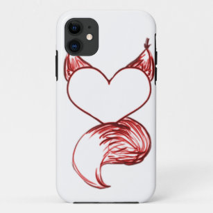 Rode fox-zaktelefoontas iPhone 11 hoesje