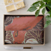 RODE FOXEN VAN HET WITTE VERLIES, DRUKKerstmis Tissuepapier (Geschenk)