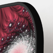 Rode fractale kronkels moderne abstracte trippy aa pickleball paddle (Links Detail)