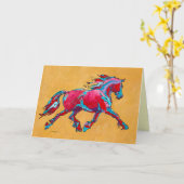 Rode Friesian Kaart (Gele Bloem)