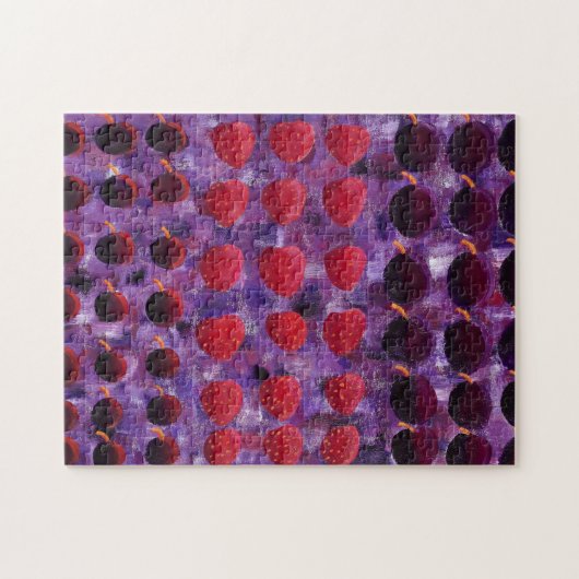Rode Fruit Schilderij Legpuzzel (Horizontaal)