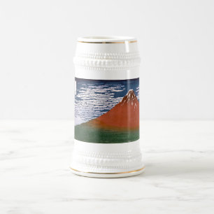 Rode Fuji, ook bekend als Fujiyama vulkaan Katsush Bierpul