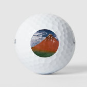 Rode Fuji, ook bekend als Fujiyama vulkaan Katsush Golfballen (Voorkant)