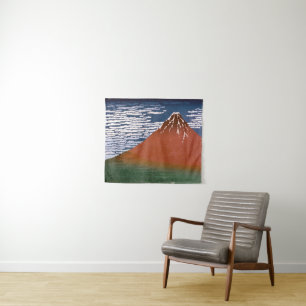 Rode Fuji, ook bekend als Fujiyama vulkaan Katsush Wandkleed