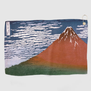 Rode Fuji, vulkaan Aka Fujiyama Katsushika Hokusai Golfhanddoek
