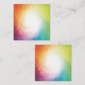 Rode Geel Oranje Blauw Groen Elegant Modern Notitiekaartje (Voorkant / Achterkant)