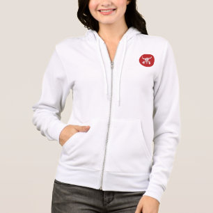 Rode Geesten Dans Bizon cirkel witte bella hoodie