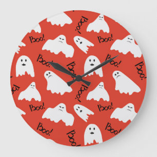 Rode Geesten: Halloween Patroon Grote Klok