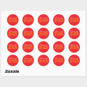 Rode & Gele Afstudeer Envelope Zegellak Stickers (Vel)