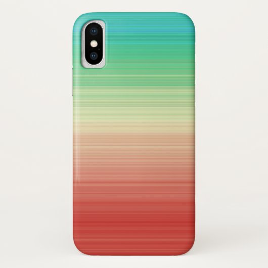 Rode gele blauwe strepen Case-Mate iPhone case (Achterkant)