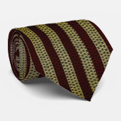 Rode gele brei stropdas (Opgerold)