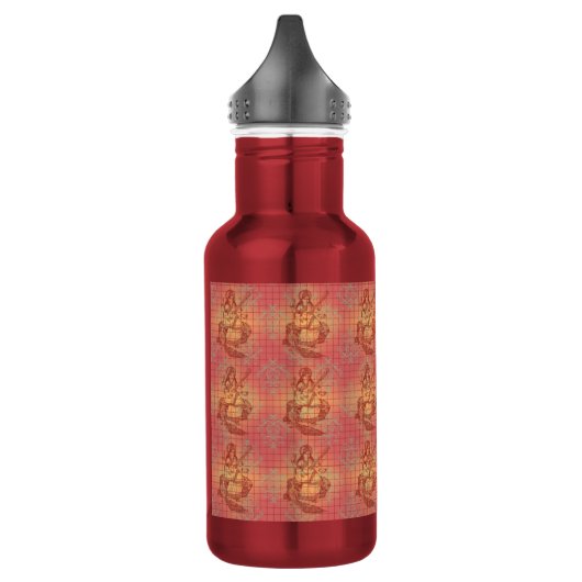 rode gele hindu Goddess Saraswati Wisdom India Waterfles (Links)