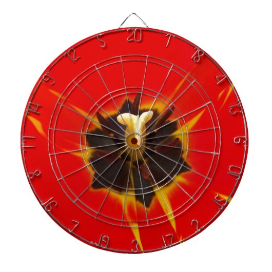 rode gele knol dartbord (Voorkant)
