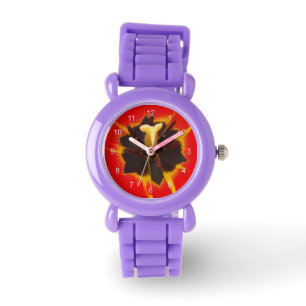 rode gele knol horloge