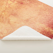 rode gele oranje retro sherpa deken (3/4)