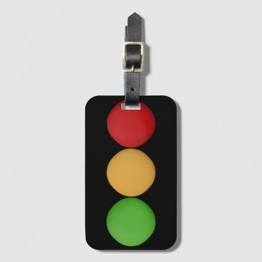 Rode gele Stippen Bagagelabel (Voorkant (verticaal))
