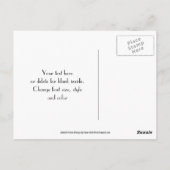 Rode Gele Strepen Bedankkaart Ansichtkaart Briefkaart (Achterkant)