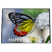 Rode gele vlinder Gedekte Jezebel Groot Cadeauzakje (Voorkant)