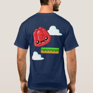 Rode Gelei Happy Crest Met Achterkant Afdruk - Hap T-shirt
