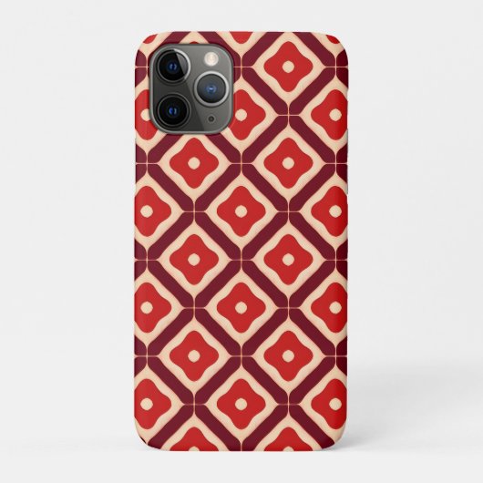 Rode geometrische abstracte ontwerp Case-Mate iPhone case (Achterkant)
