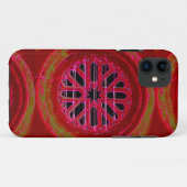 rode geometrische fonecase Case-Mate iPhone case (Achterkant (horizontaal))