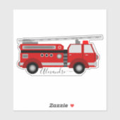 rode, gepersonaliseerde jouw naam sticker (Vel)