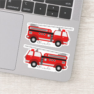 rode, gepersonaliseerde jouw naam sticker