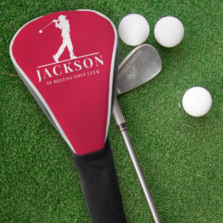 Rode gepersonaliseerde Monogram Golf Swing Golfheadcover