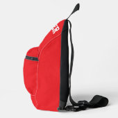 Rode gepersonaliseerde voetbal schoen sling bag (Rechts)