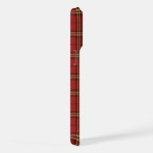 Rode geplakt kerstfeest patroon - iPhone hoesje (Rechterkant)