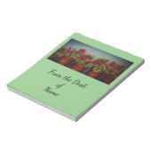 Rode Geraniums in kleipotten Notitieblok (Gedraaid)