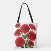 Rode Gerbera Madelief Boeket Draagtas (Achterkant)
