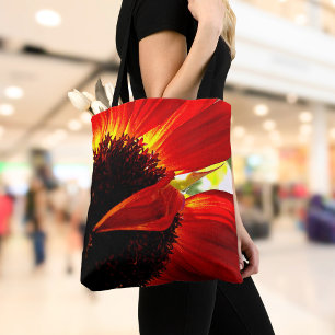 Rode Gerbera Madelief Fotografie Krachtig Modern S Tote Bag