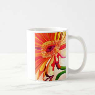 Rode Gerbera waterverf schilderkunst Koffiemok