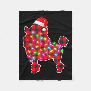 Rode geruite Buffalo Odle hond kerstlichten pyjama Fleece Deken