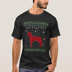 Rode geruite Dalmatische hond liefhebber grappige T-shirt