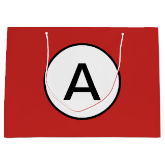 RODE GESCHENKTAS CUSTOM INITIAAL GROOT CADEAUZAKJE