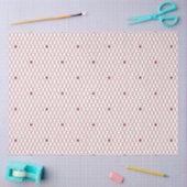 Rode gestippelde kant decoupage tissuepapier (Craft)