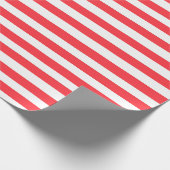 Rode gestreepte cadeaupapier (Hoek)