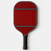 Rode gestreepte met monogram  pickleball paddle (Achterkant)
